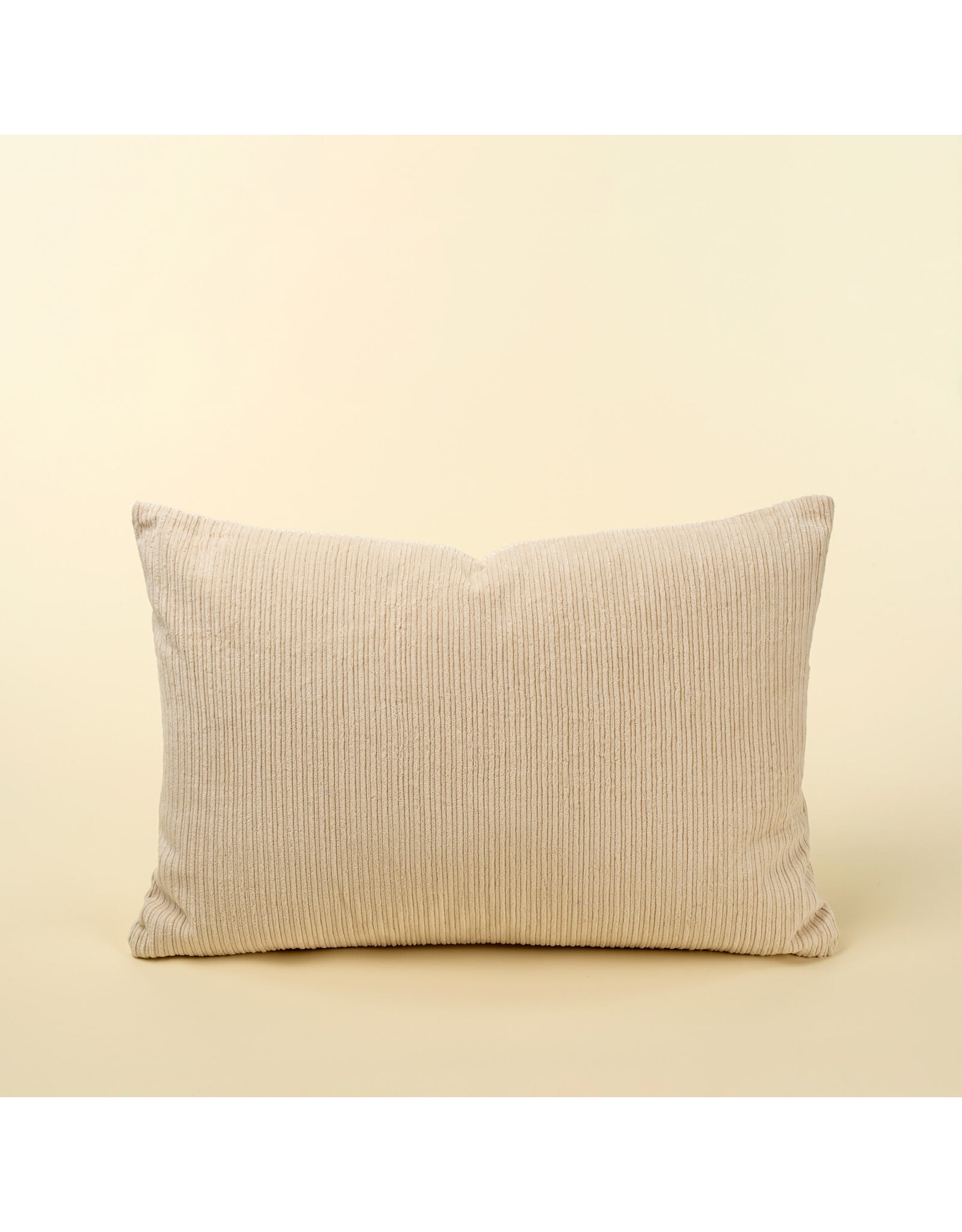 16x24 Wide Wale Corduroy Pillow, Ivory