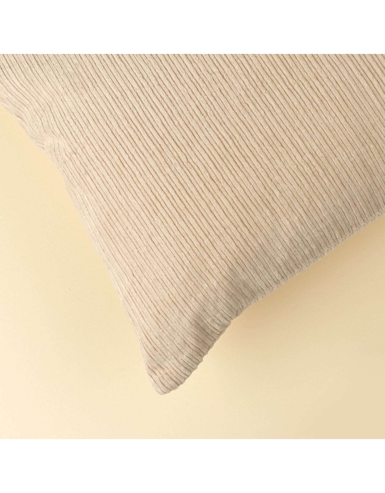16x24 Wide Wale Corduroy Pillow, Ivory