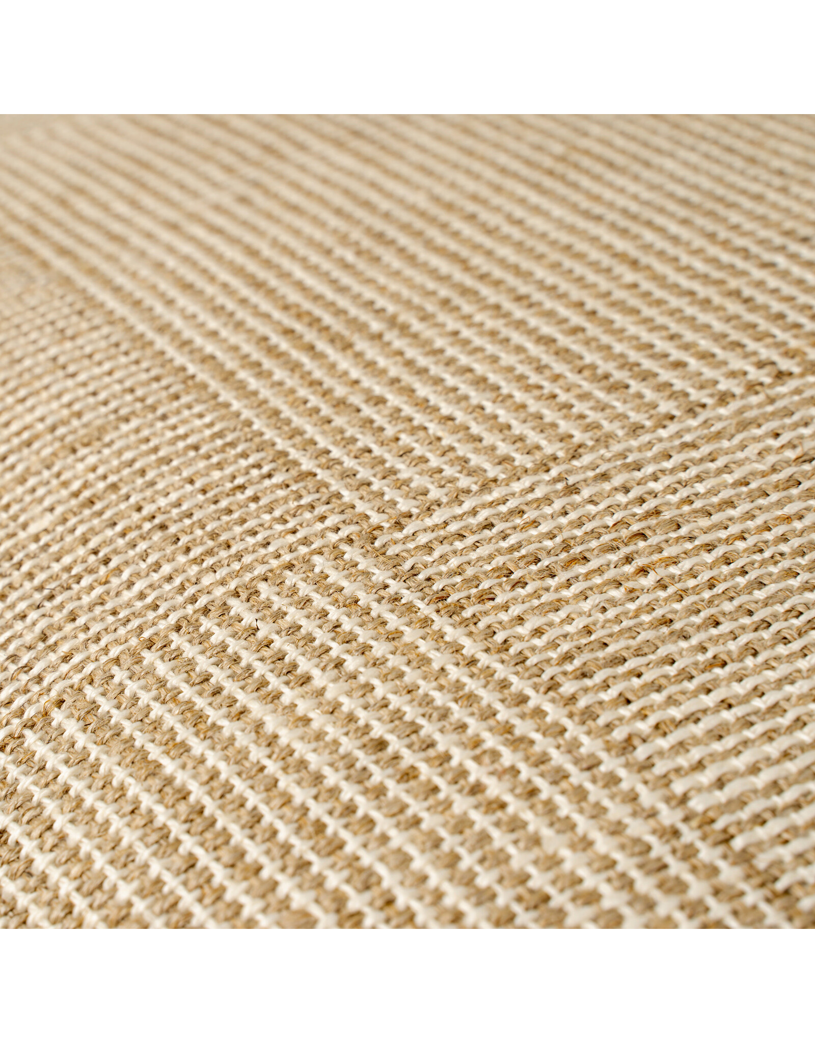 20x20 Patch Weave Linen Pillow, Ivory