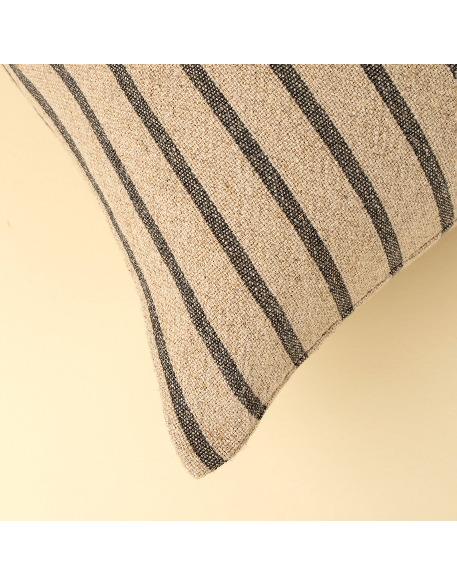 20x20 Silas Stripe Pillow, Charcoal