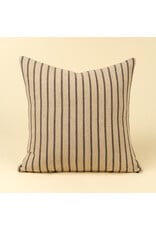 20x20 Silas Stripe Pillow, Charcoal
