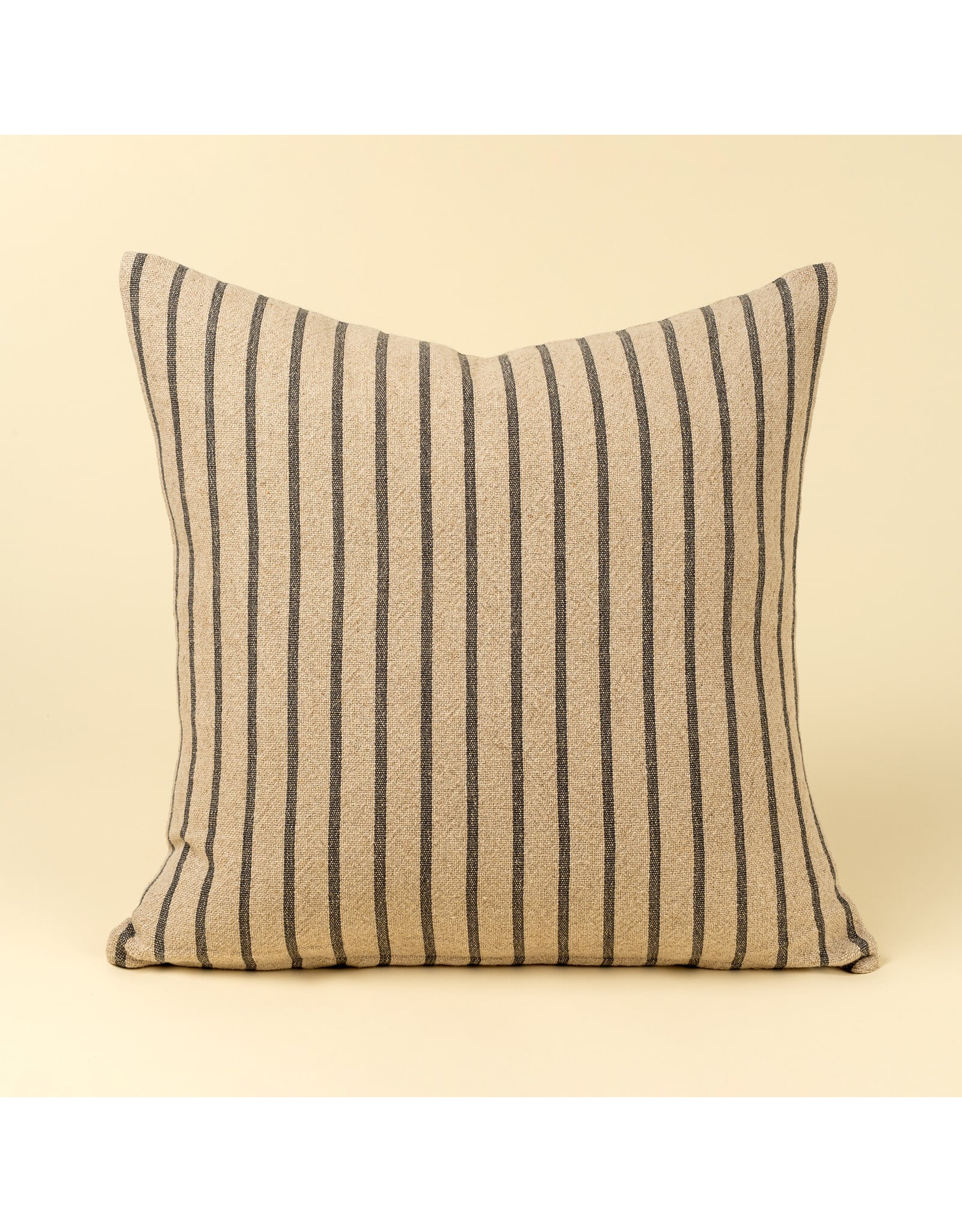 20x20 Silas Stripe Pillow, Charcoal
