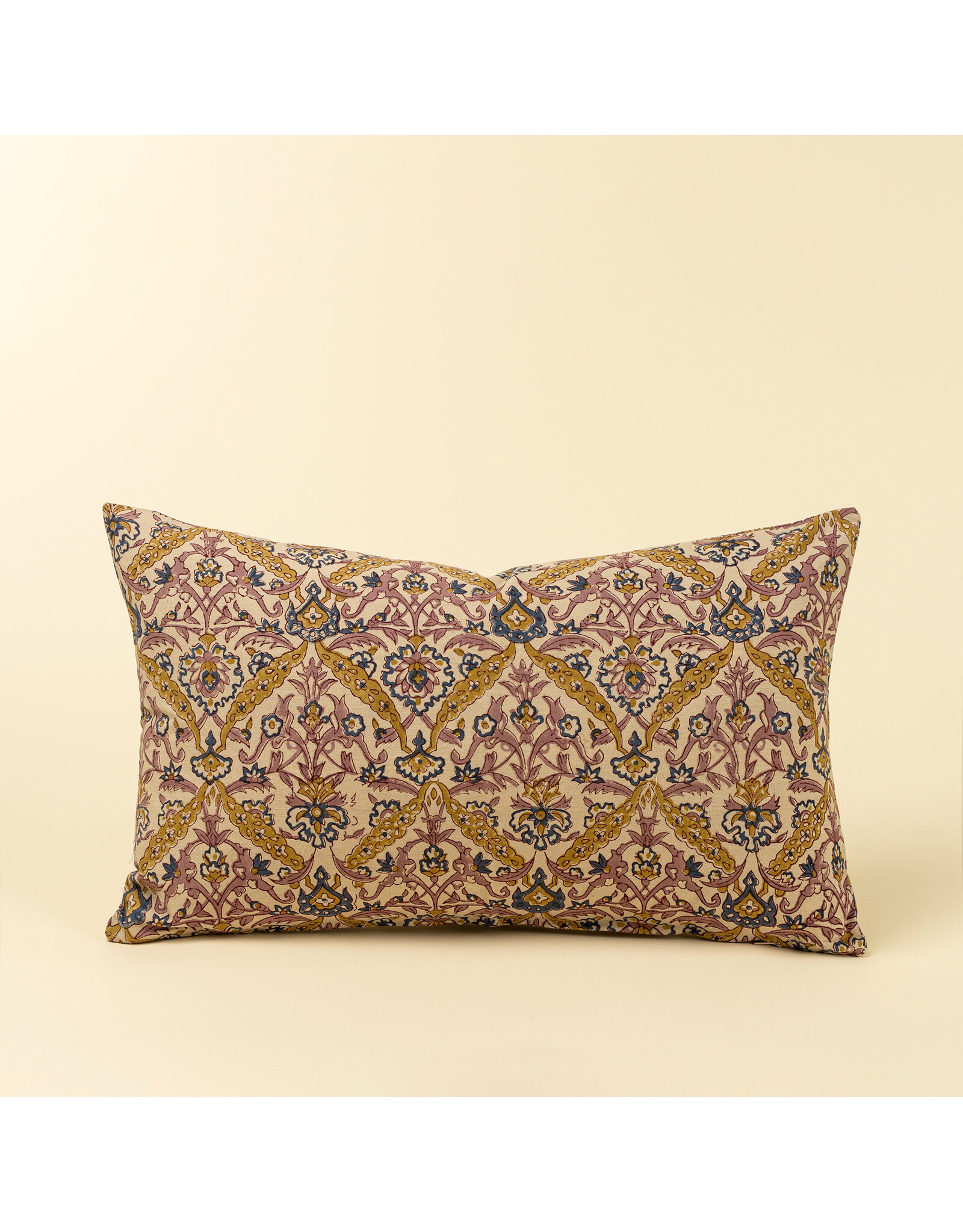 21x12 Luna Vine Block Print Pillow