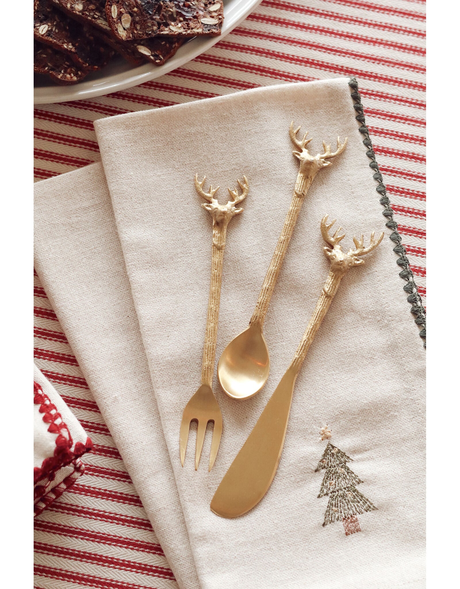 Gilded Stag Cheese Set S/3