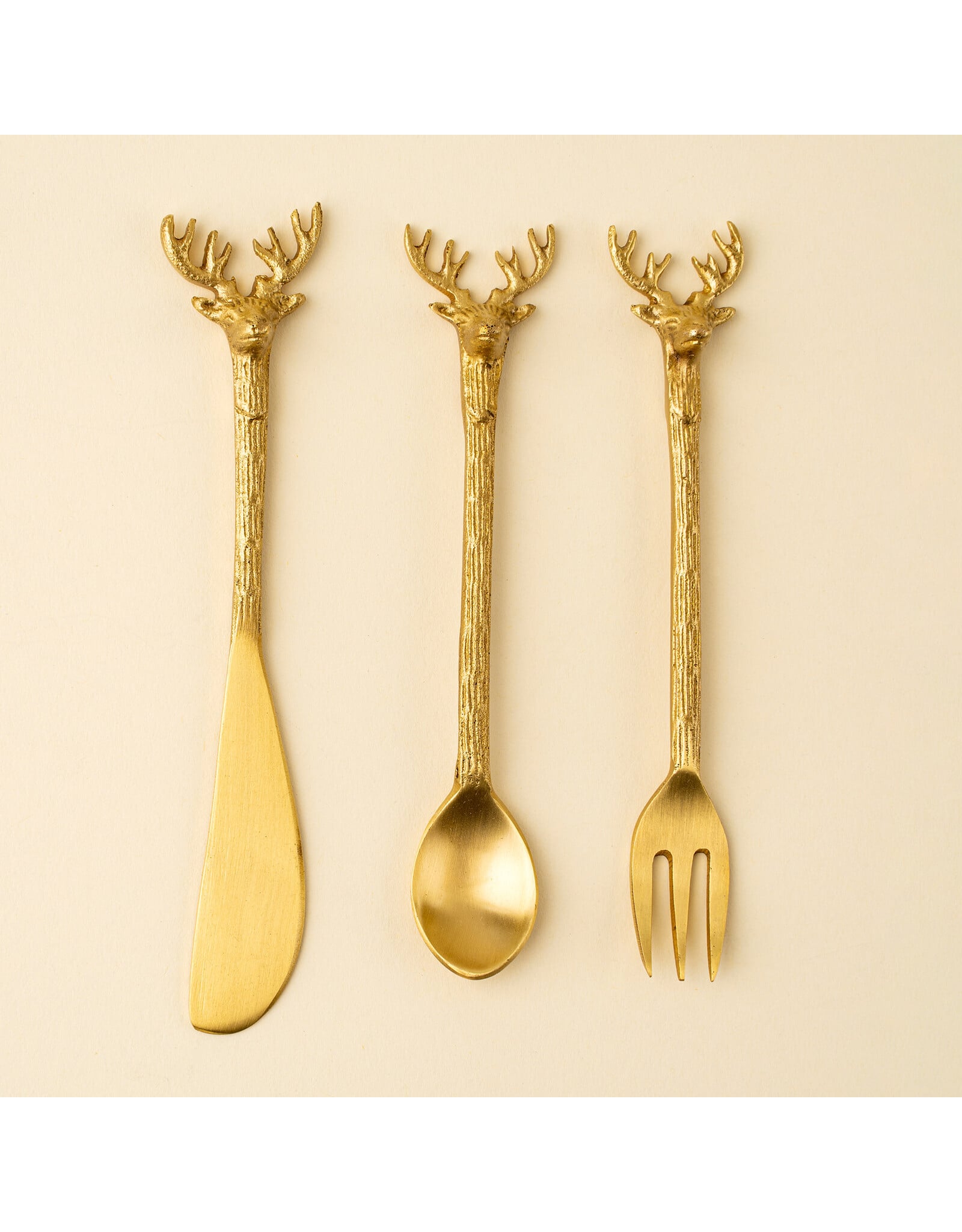 Gilded Stag Cheese Set S/3