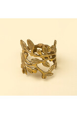 Winterberry Brass Napkin Ring