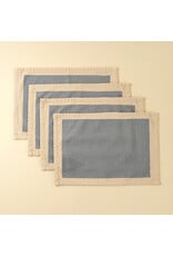 Canvas Placemats S/4, Light Blue