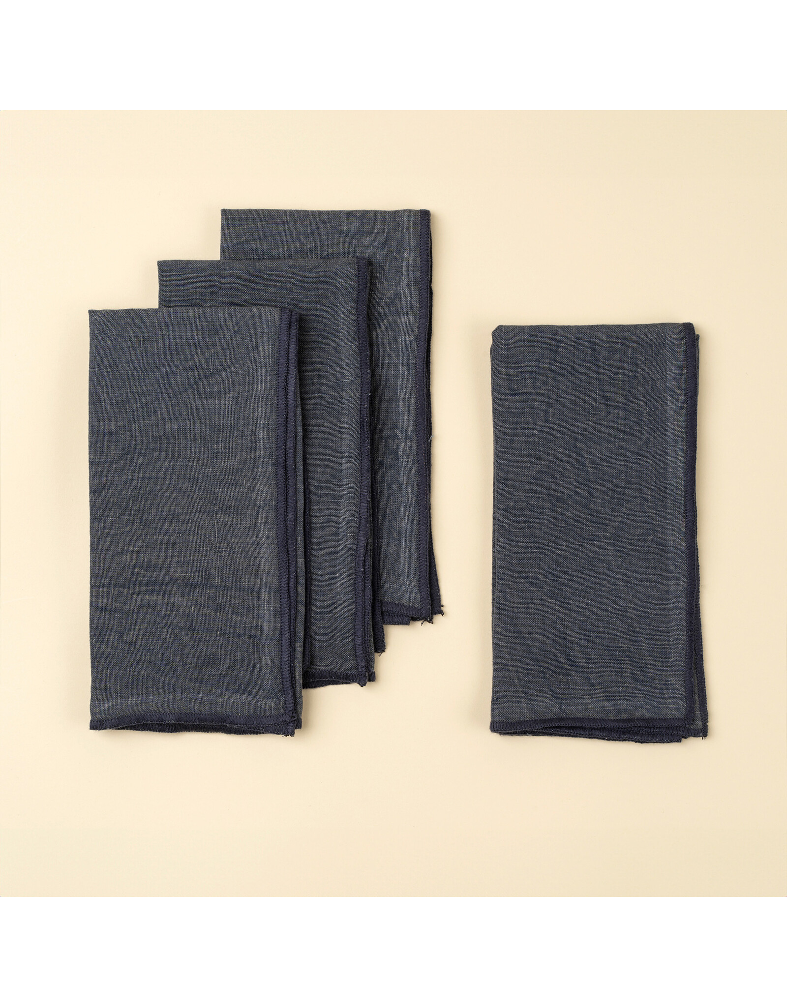 Stonewashed Linen Napkins S/4, 4 colours