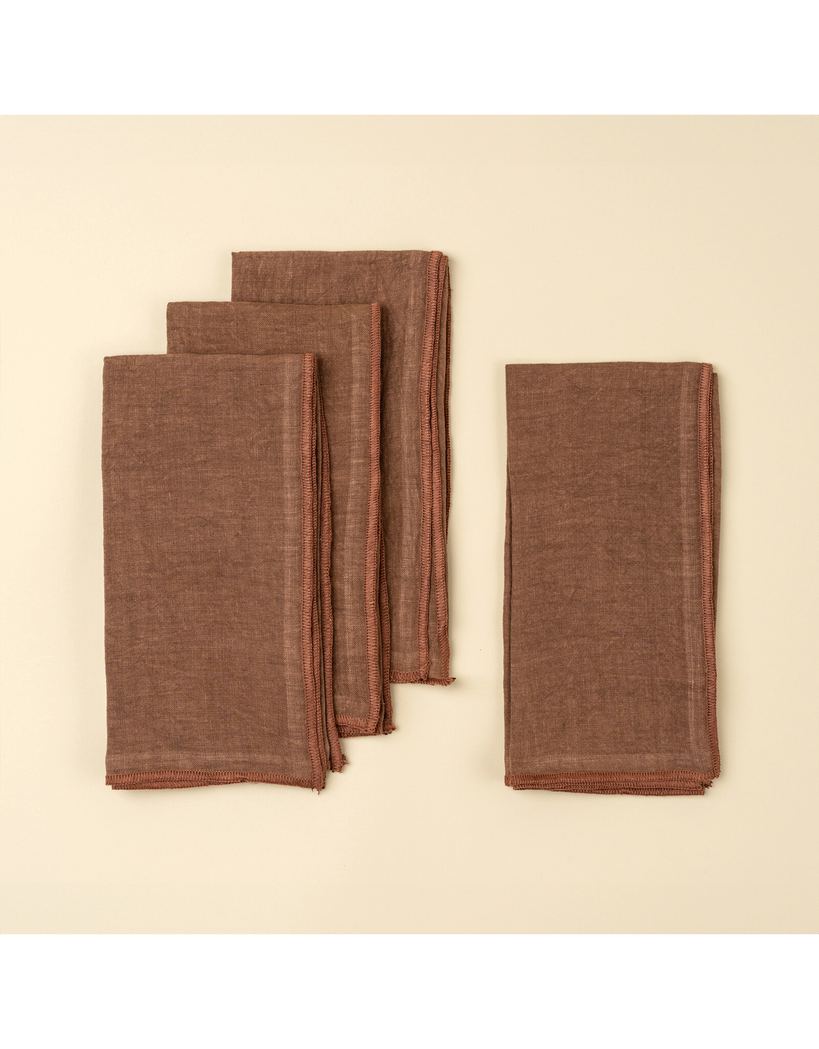 Stonewashed Linen Napkins S/4, 4 colours
