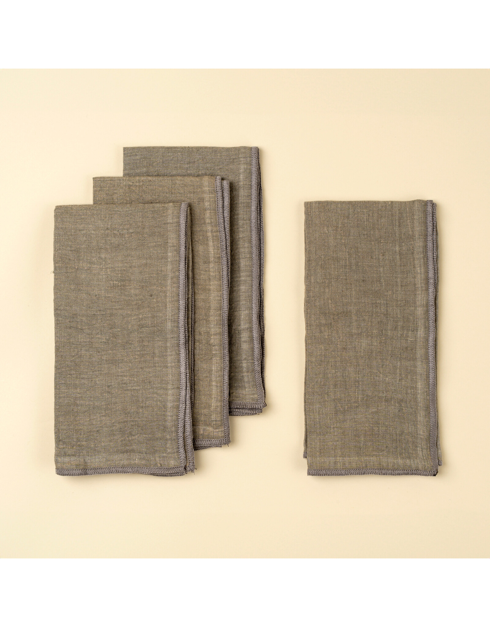 Stonewashed Linen Napkins S/4, 4 colours