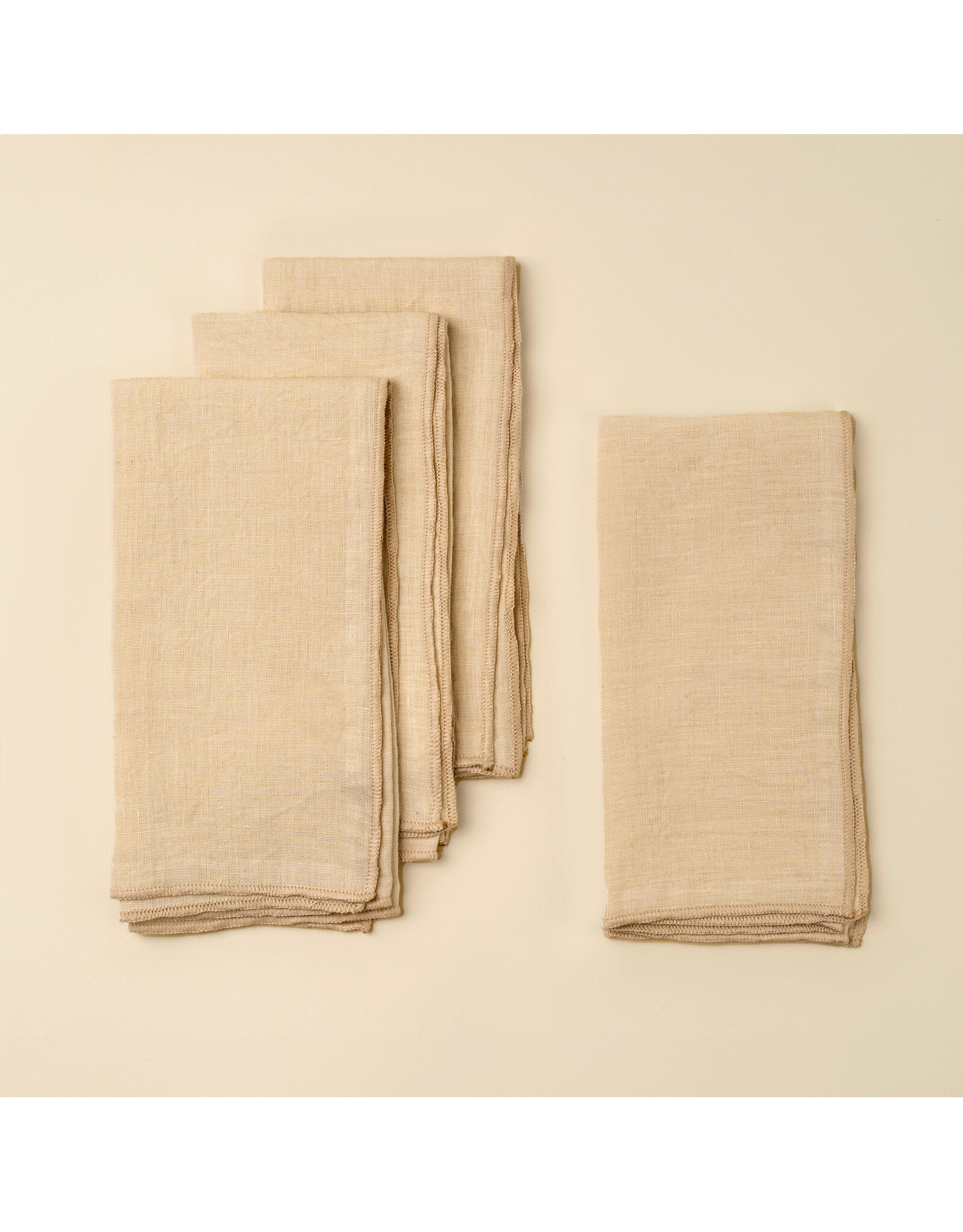 Stonewashed Linen Napkins S/4, 4 colours