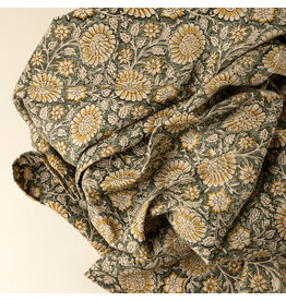 Beatrix Block Print Tablecloth - 104"L