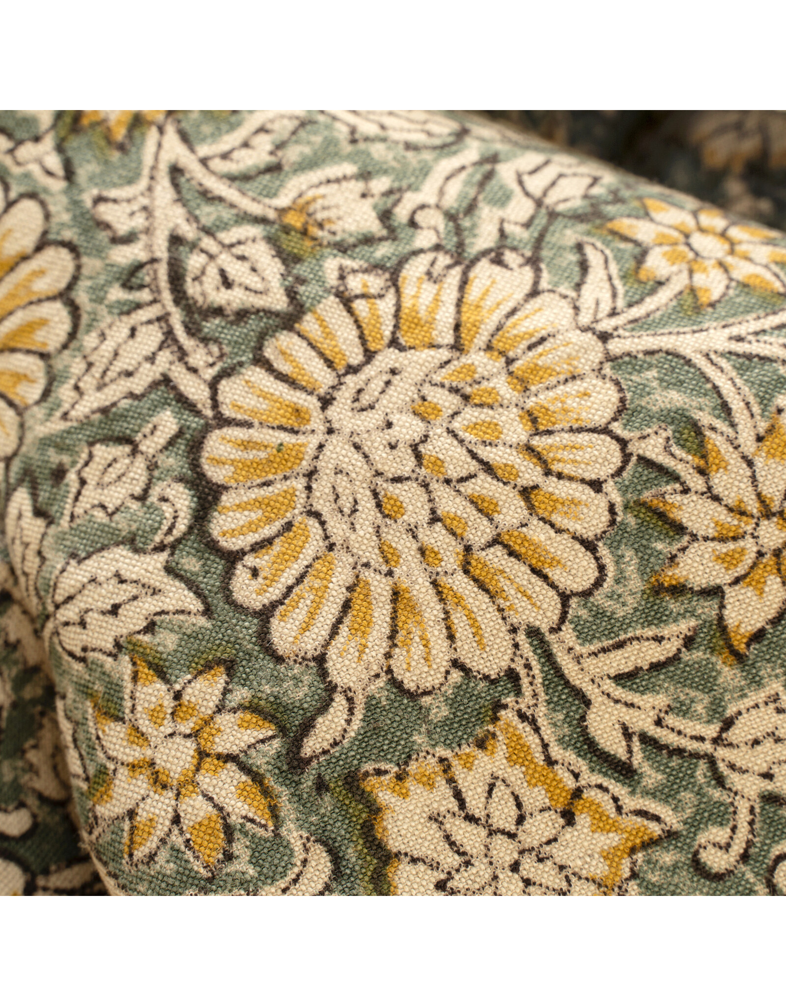 Beatrix Block Print Tablecloth - 104"L