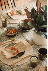 Beatrix Block Print Tablecloth - 104"L