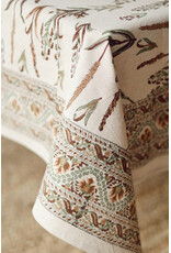 Harvest Block Print Tablecloth - 104"L
