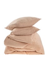 Lina Linen Queen Duvet Set Peony