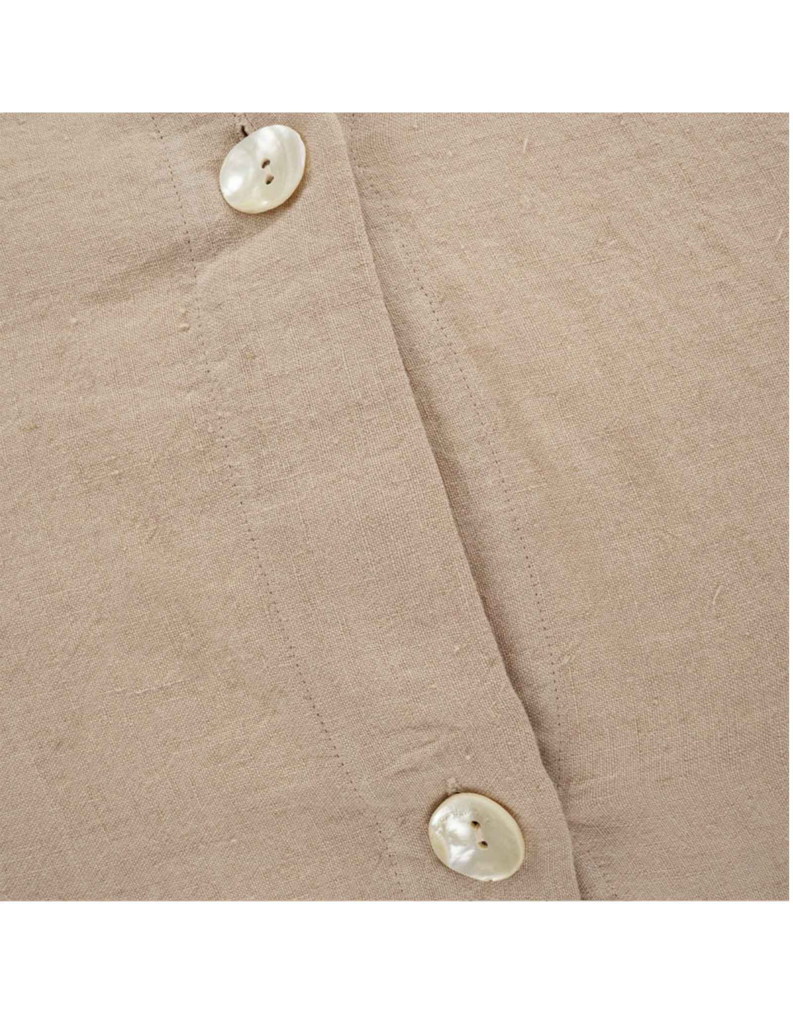 Lina Linen Queen Duvet Set Peony