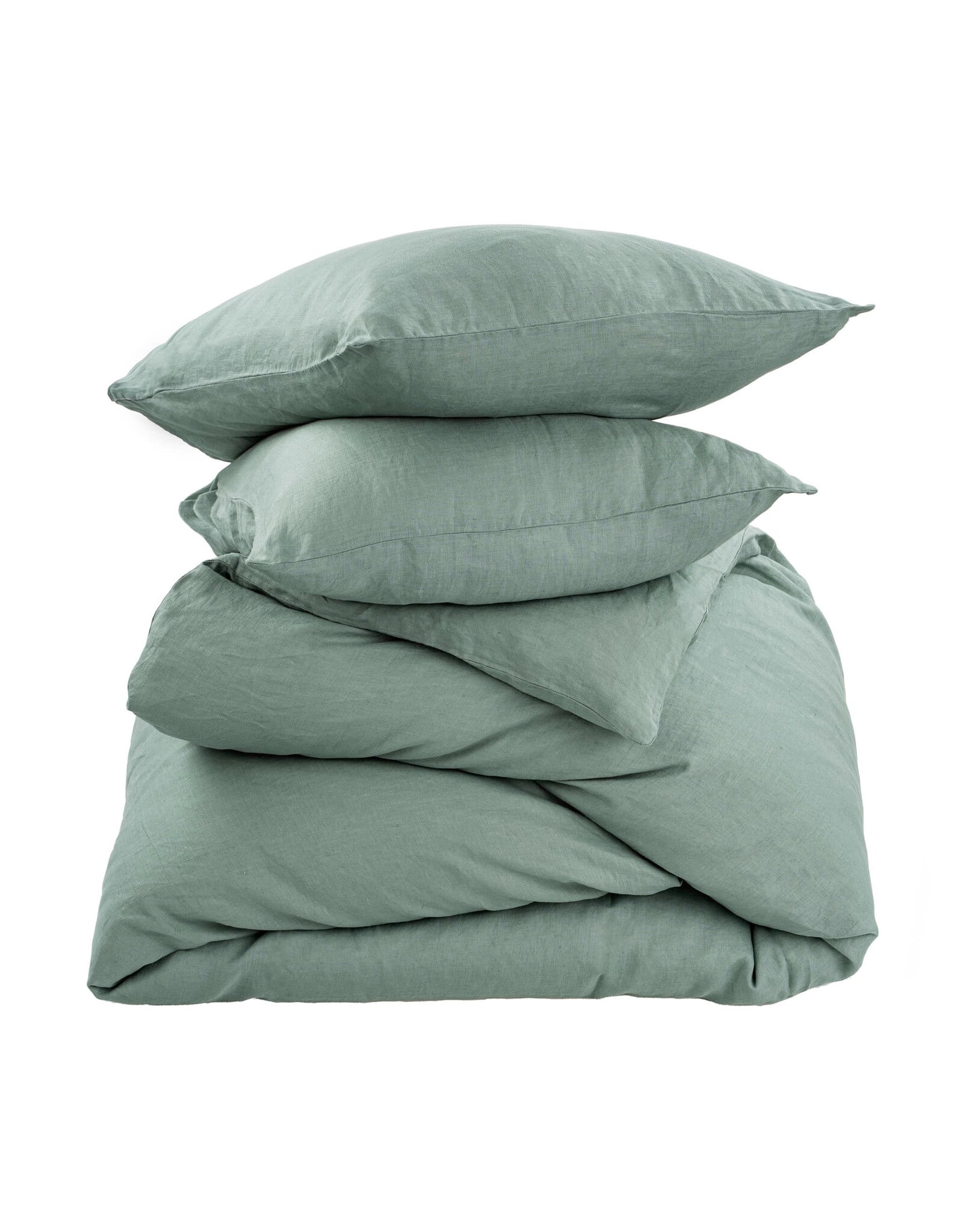 Reverie Linen Duvet Set, Mist