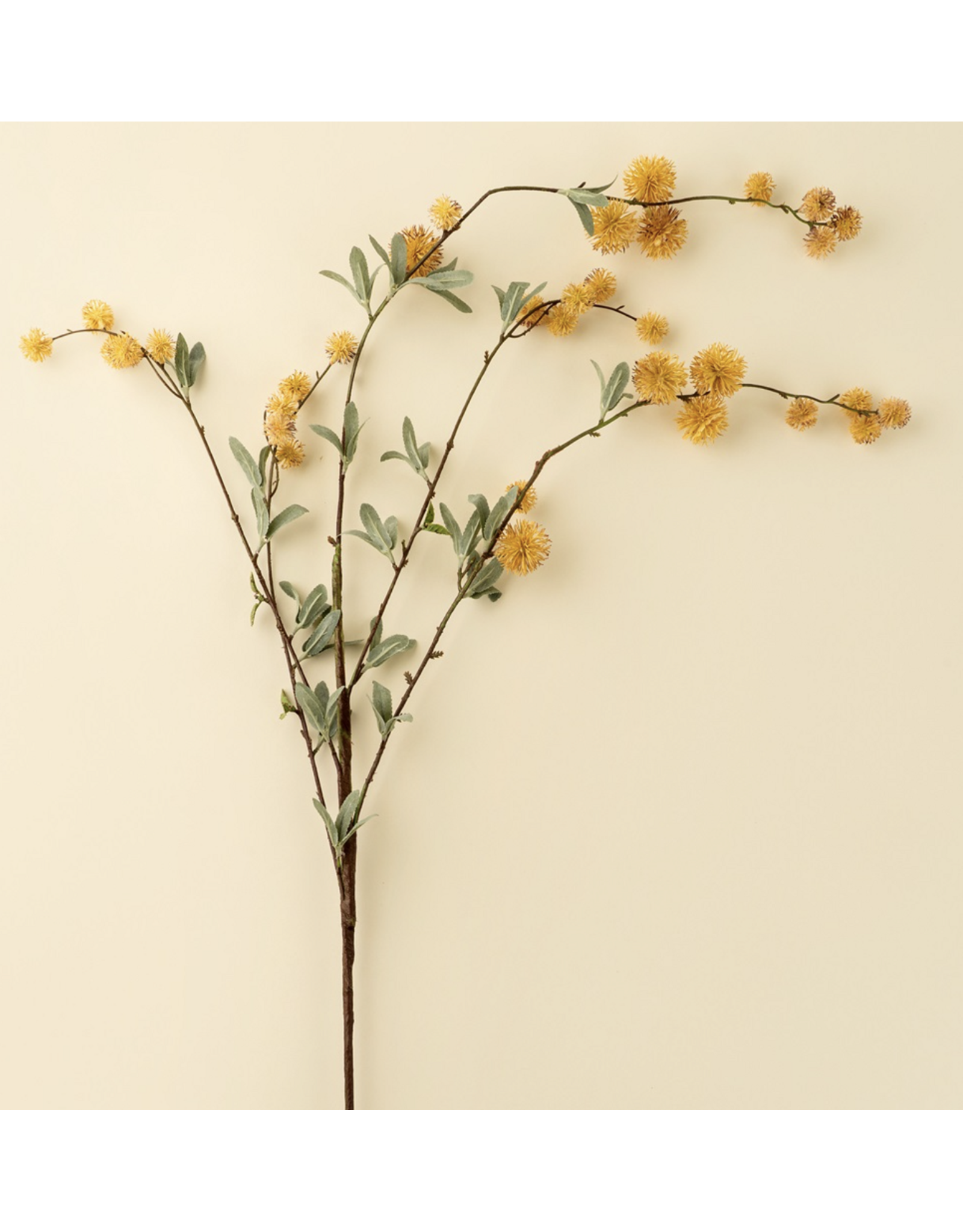 Golden Globe Flower Spray