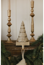 Holiday Tree Stocking Holder, Gold