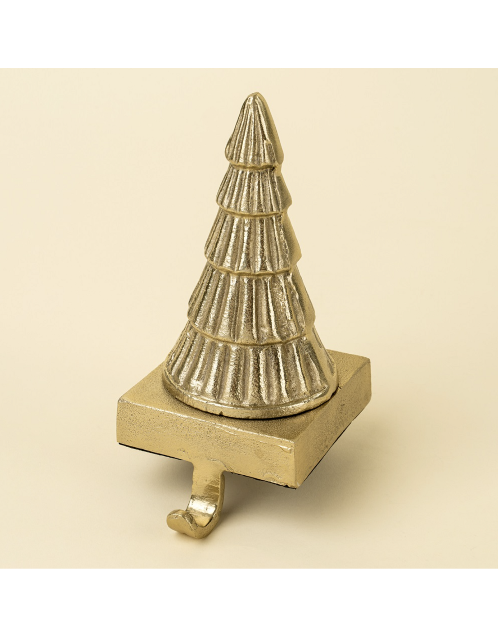 Holiday Tree Stocking Holder, Gold