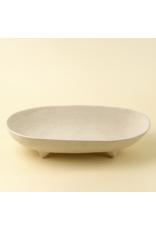 Pedestal Paper Mache Tray L