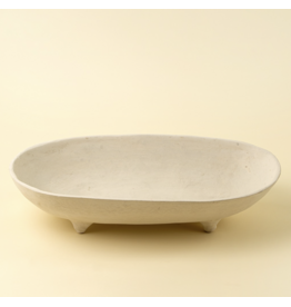 Pedestal Paper Mache Tray L