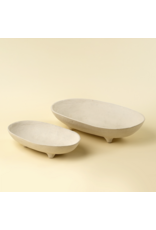 Pedestal Paper Mache Tray L
