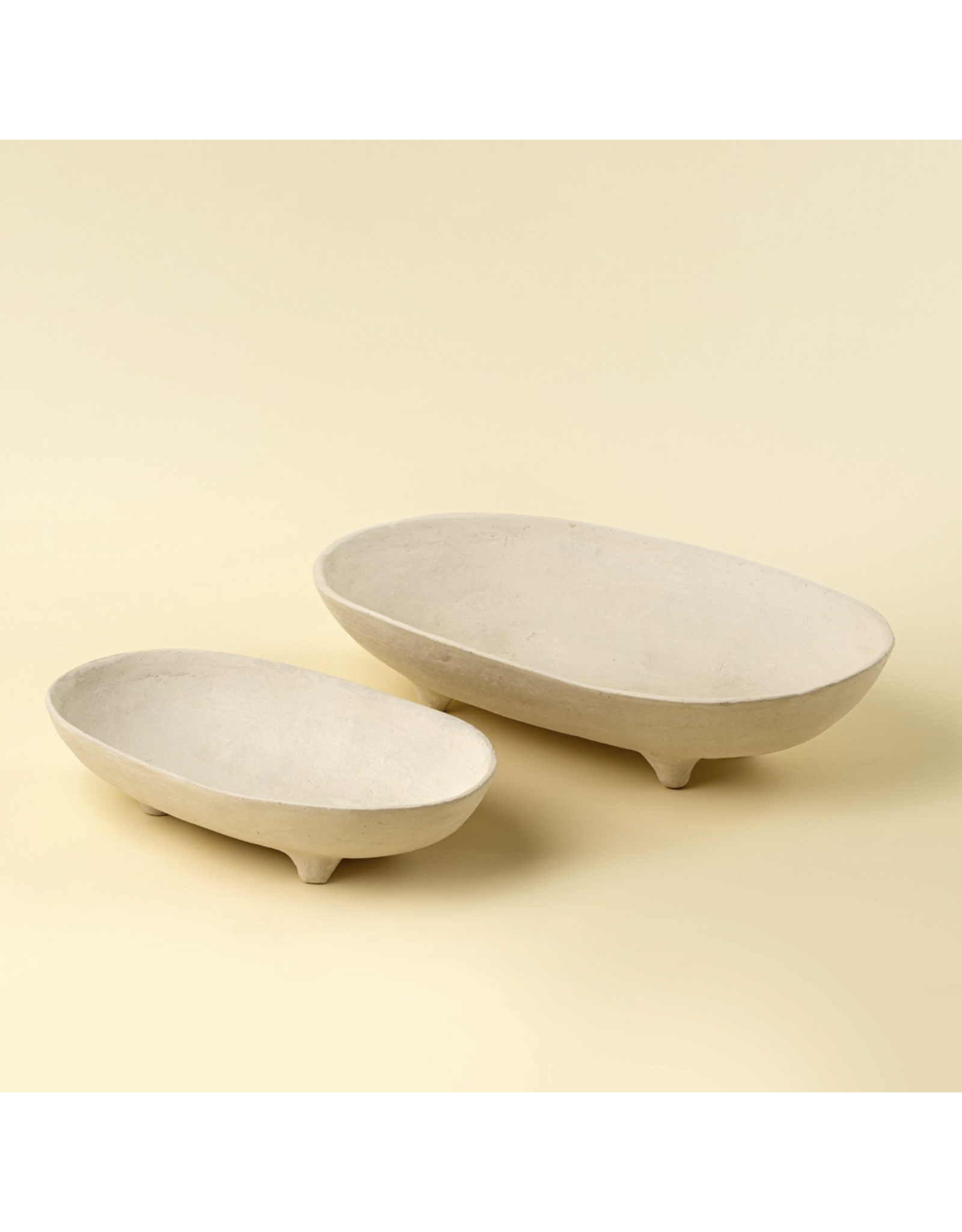 Pedestal Paper Mache Tray L