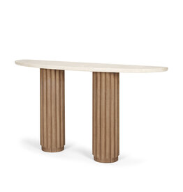 Marbrello Console Table, Light Brown