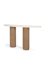 Marbrello Console Table, Light Brown