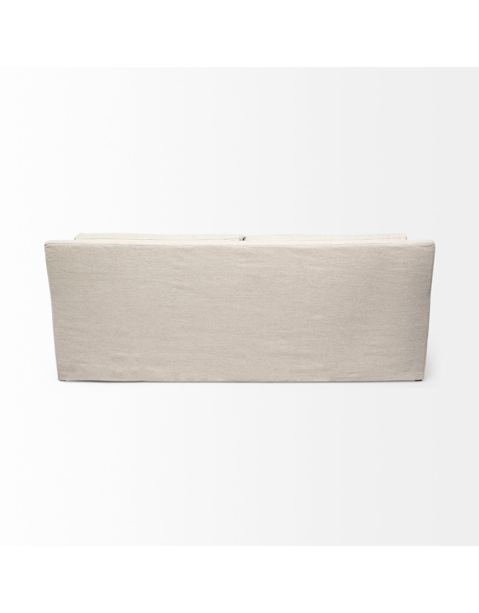 Denly II 92.5W Beige Slipcover Three Seater Sofa