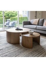 Forma Nesting Coffee Tables, Rustic Oak
