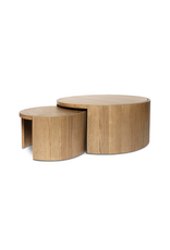 Forma Nesting Coffee Tables, Rustic Oak