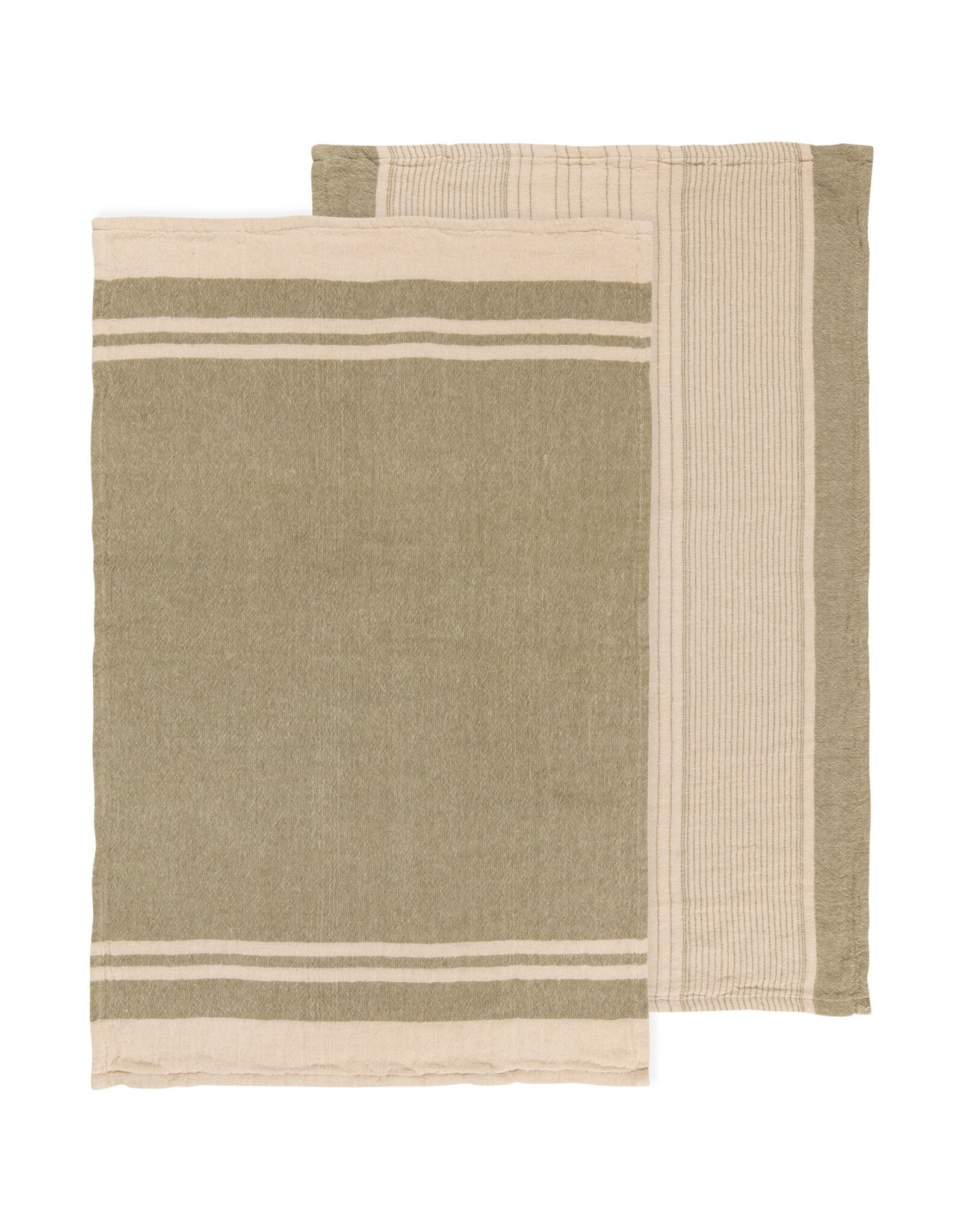 Linea Olive Branch Woven Dishtowels Set of 2
