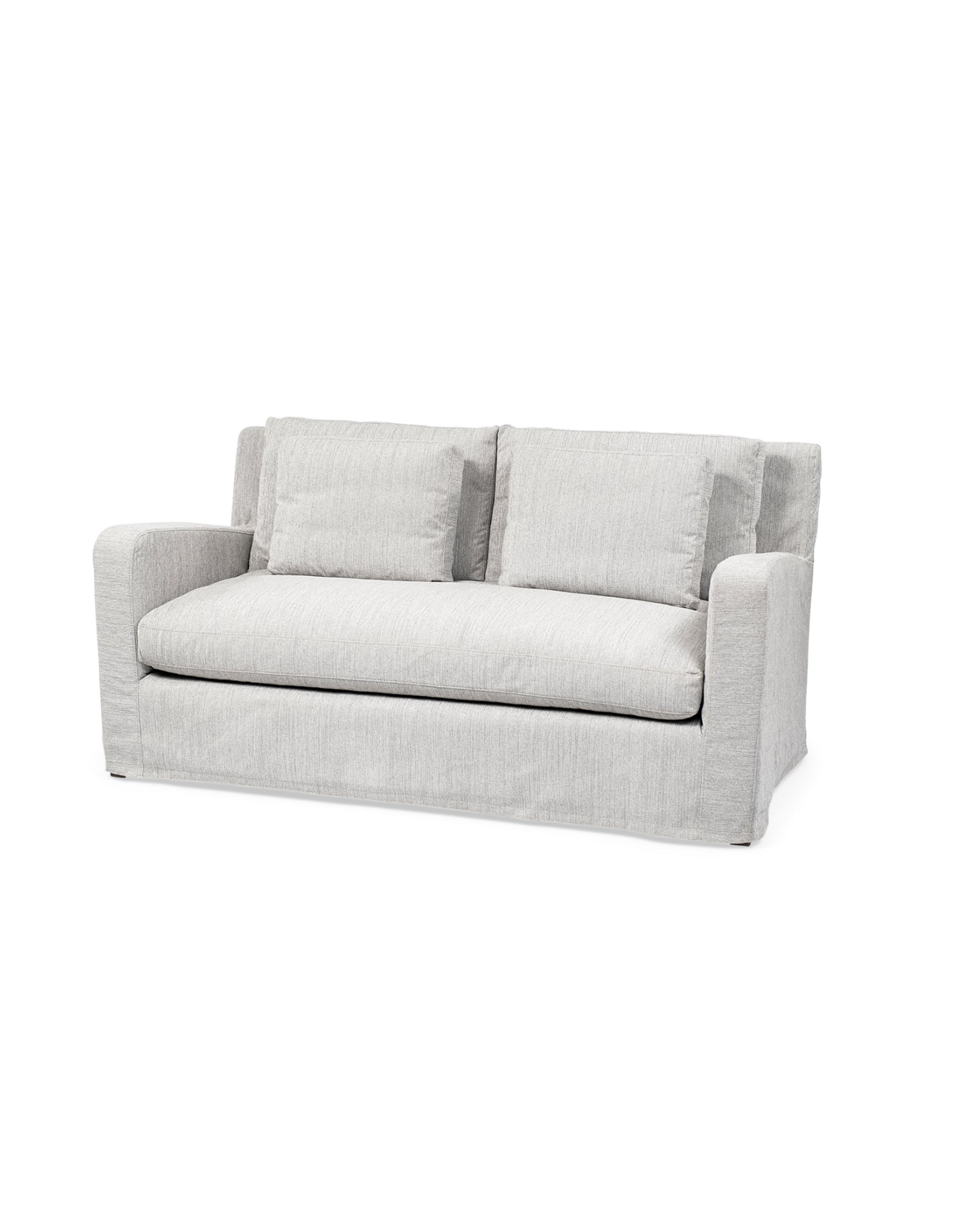 Denly Slipcover Love Seat, Frost Grey 70"