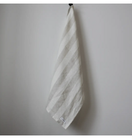 The Sawyer Tea Towel, Thick Beige Stripe