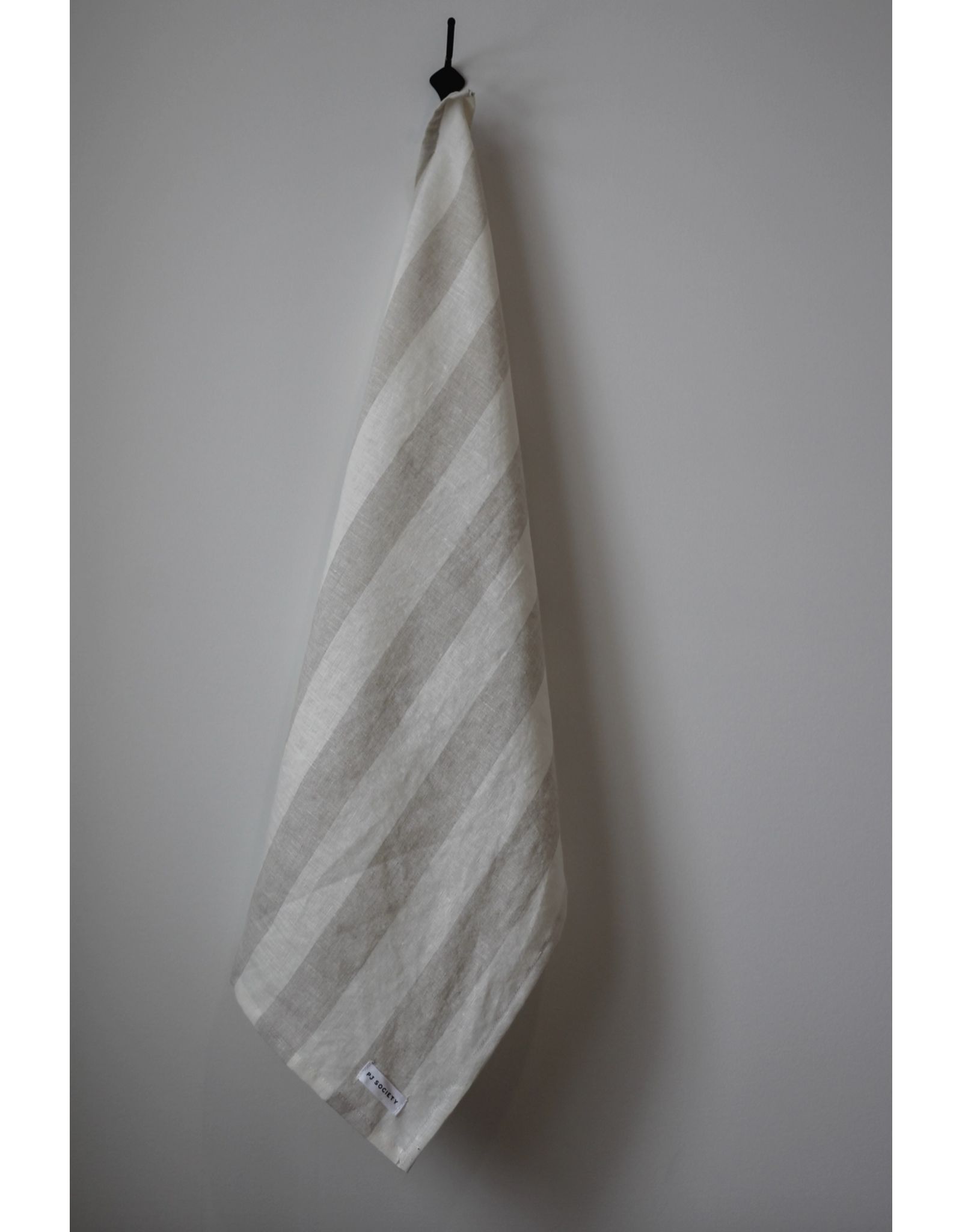 The Sawyer Tea Towel, Thick Beige Stripe