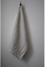 The Sawyer Tea Towel, Beige Gingham