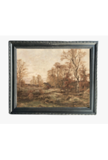 Fall Landscape | French Country Black Framed Art 8x10