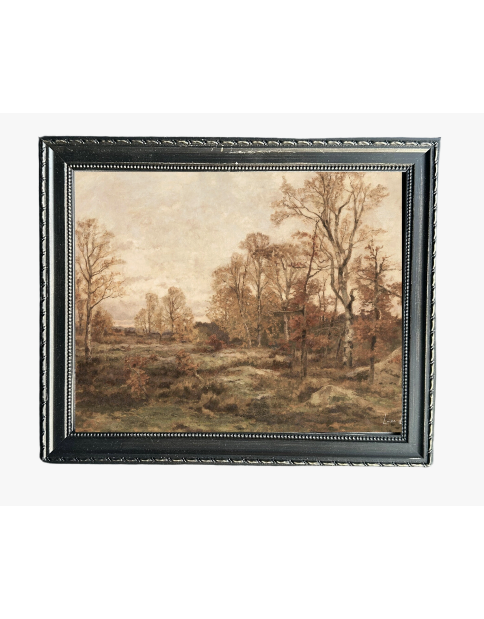 Fall Landscape | French Country Black Framed Art 8x10