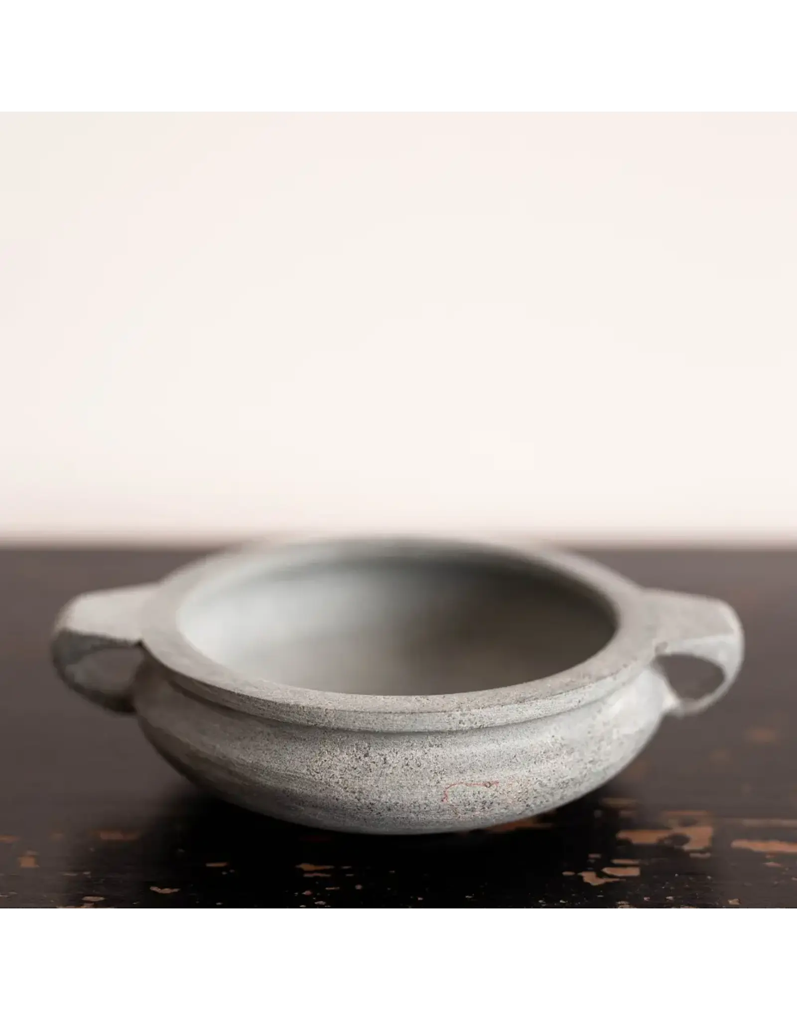 Soapstone Bowl Gray Blue Slate Stone