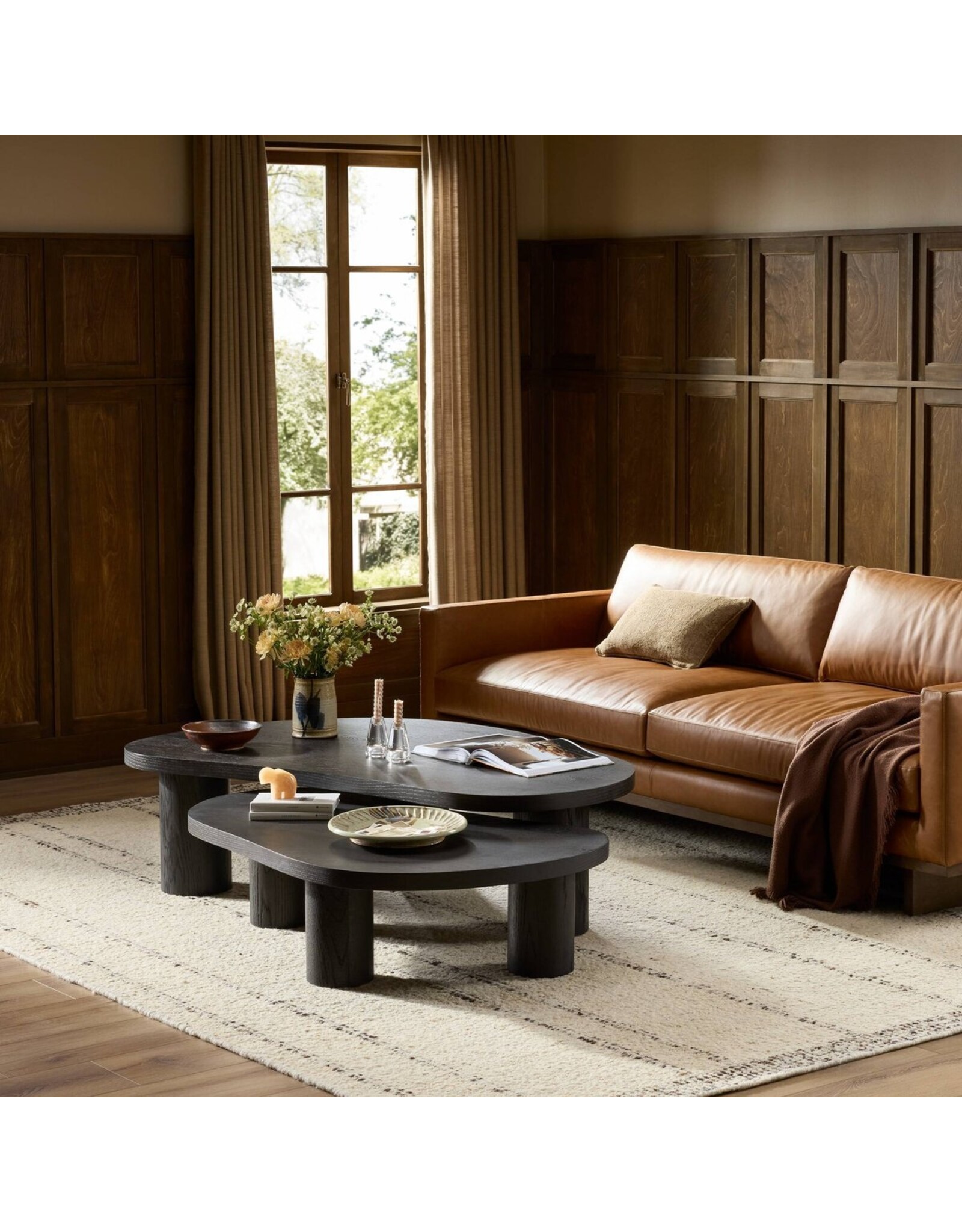 Joji Nesting Coffee Tables Aged Black