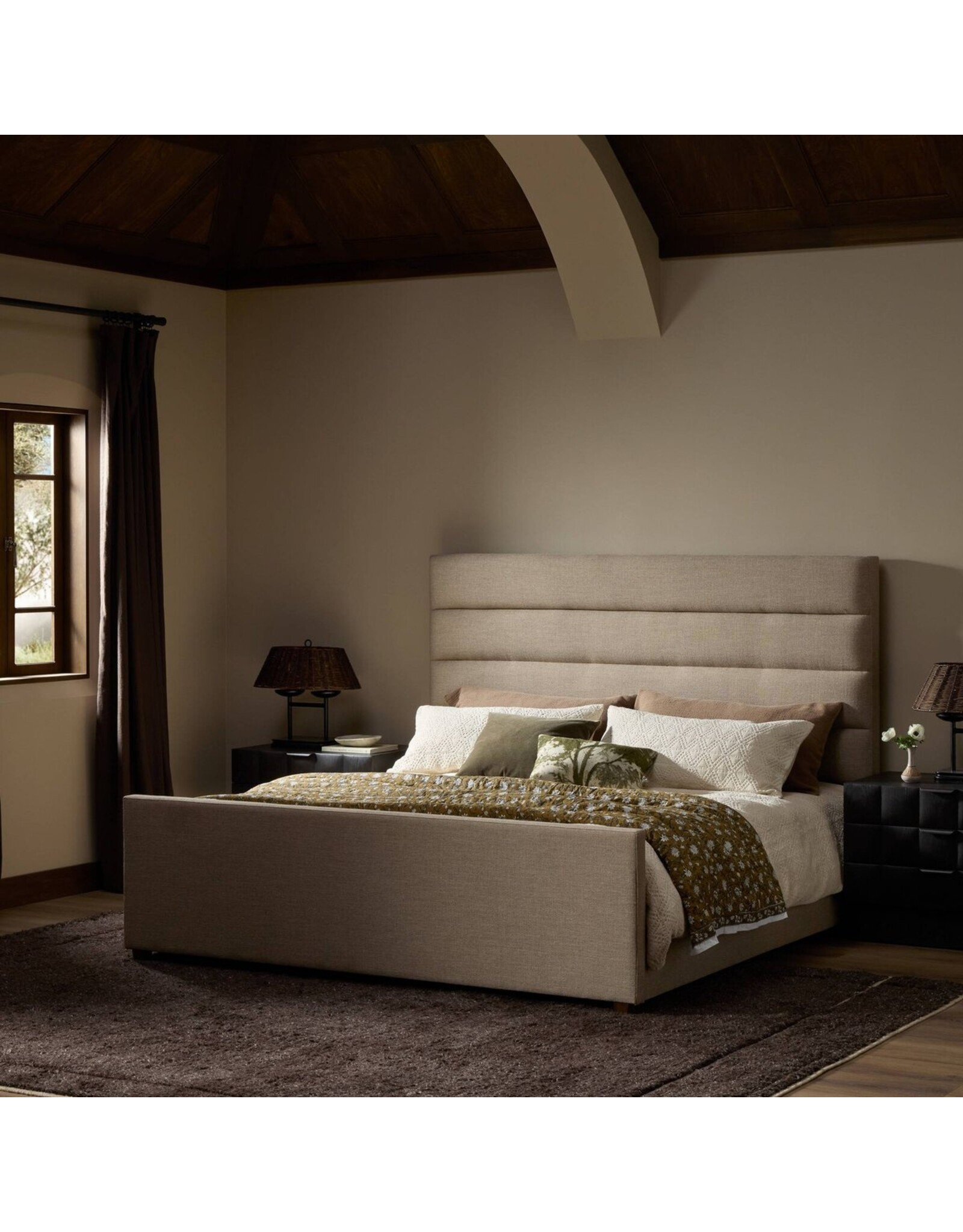 Daphne Bed Alcala Taupe King