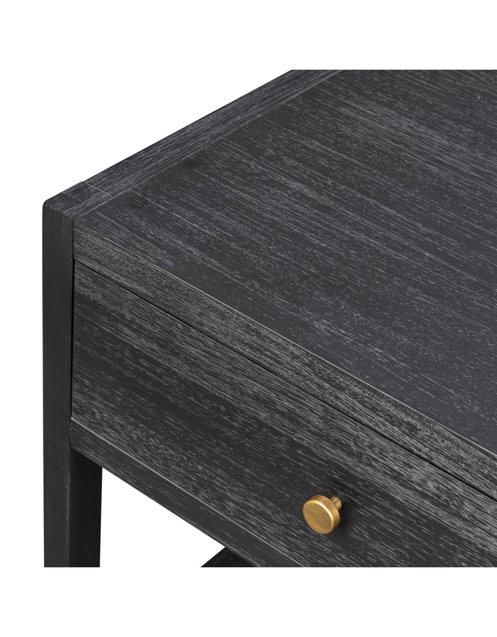 Sullivan Small Nightstand, Black Acacia Veneer