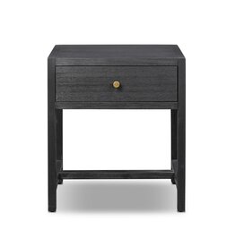 Sullivan Small Nightstand, Black Acacia Veneer