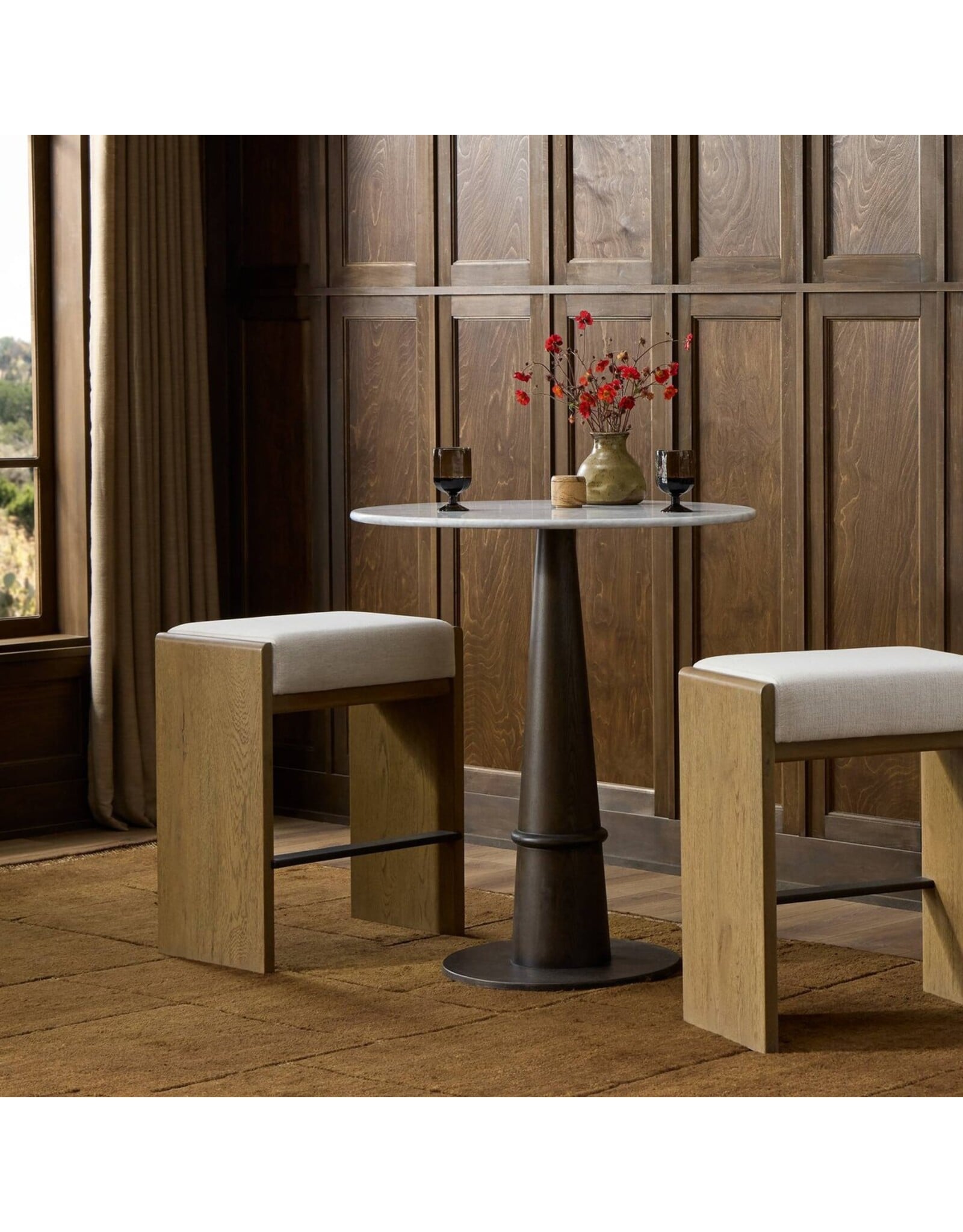 Nash Stool Crypton Nomad Snow Drifted Oak Oil Rubbed Bronze Counter Fh Parcel Pack