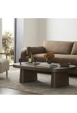 Valen Dining Table, Rustic Brown Oak Veneer