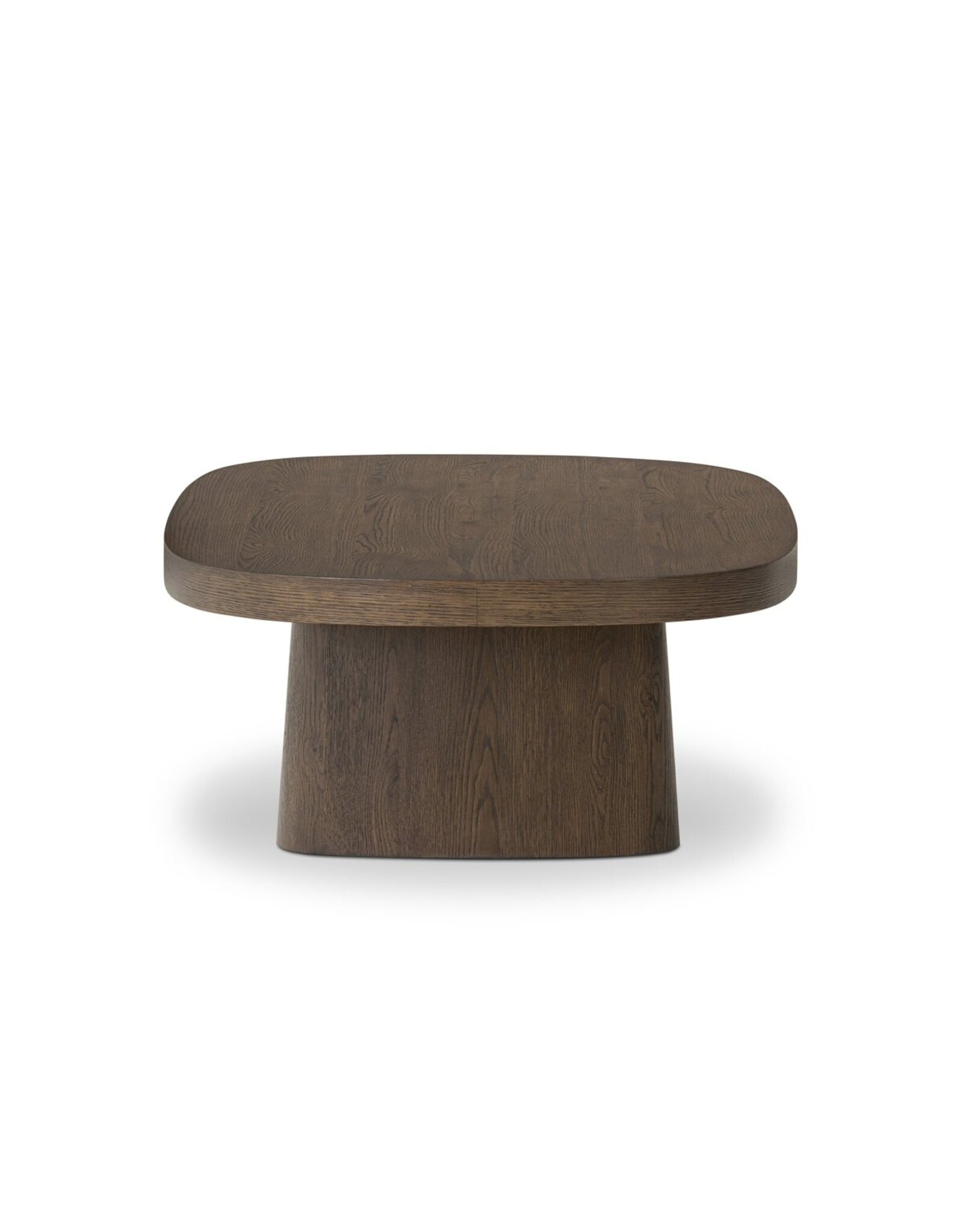 Valen Dining Table, Rustic Brown Oak Veneer