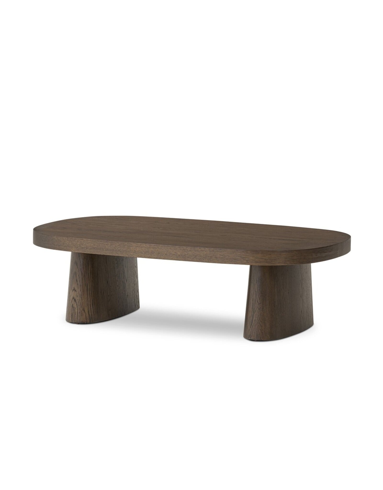 Valen Dining Table, Rustic Brown Oak Veneer